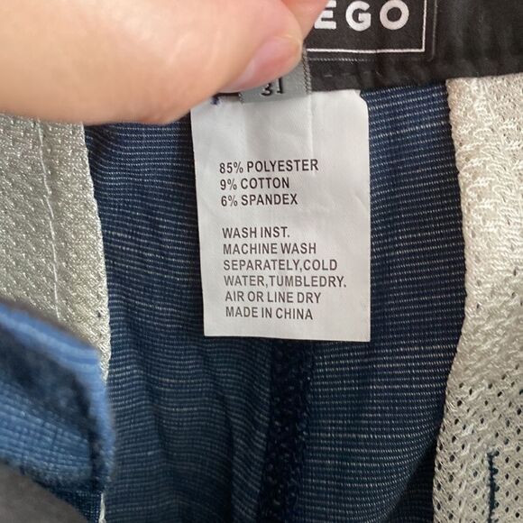 NWT- SUN DIEGO DEL MAR 3.0 HYBRID SHORTS- NAVY- Size 31 - Picture 8 of 9